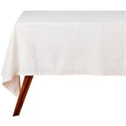Maxwell And Williams Cotton Classics Rectangular Tablecloth 300x150cm Snow