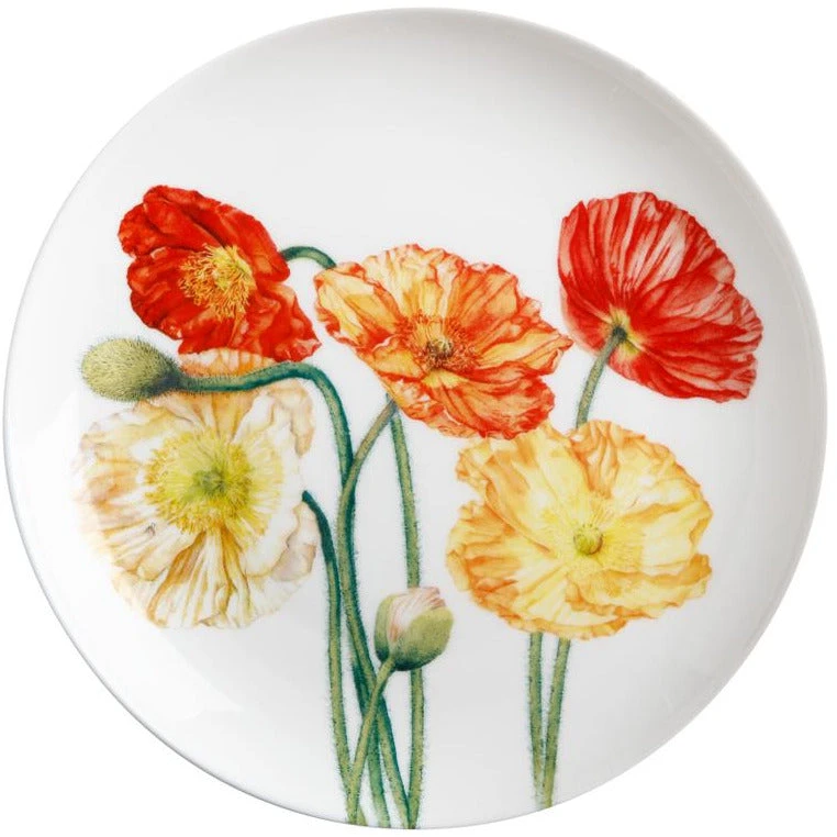Maxwell And Williams Katherine Castle Floriade Plate 20cm Poppies Gift Boxed