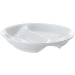 Maxwell And Williams White Basics Round Divided Sauce 10cm