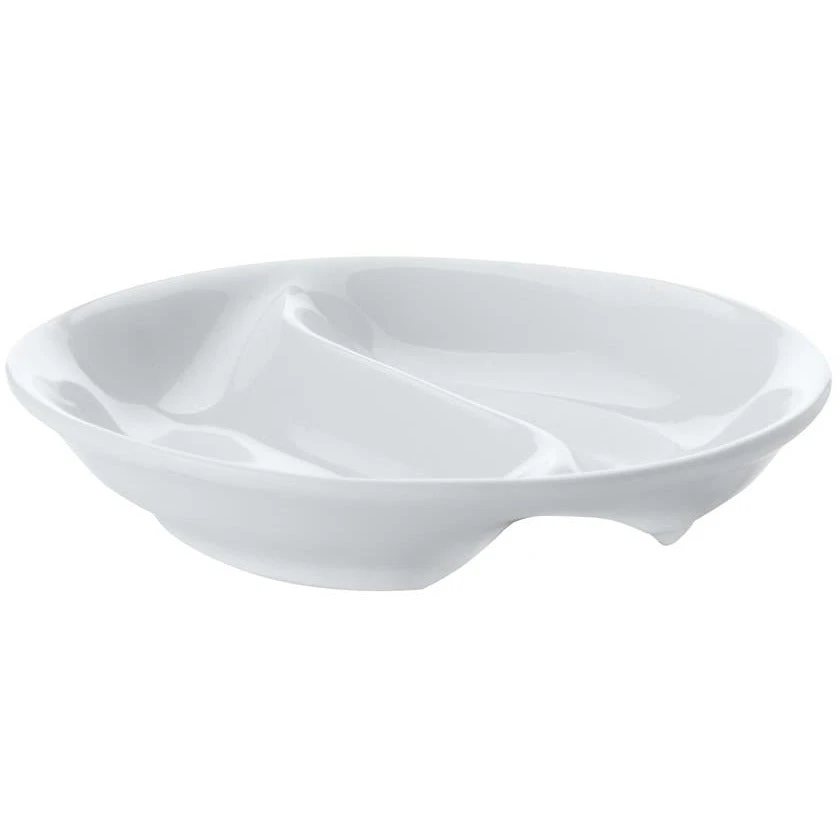 Maxwell And Williams White Basics Round Divided Sauce 10cm