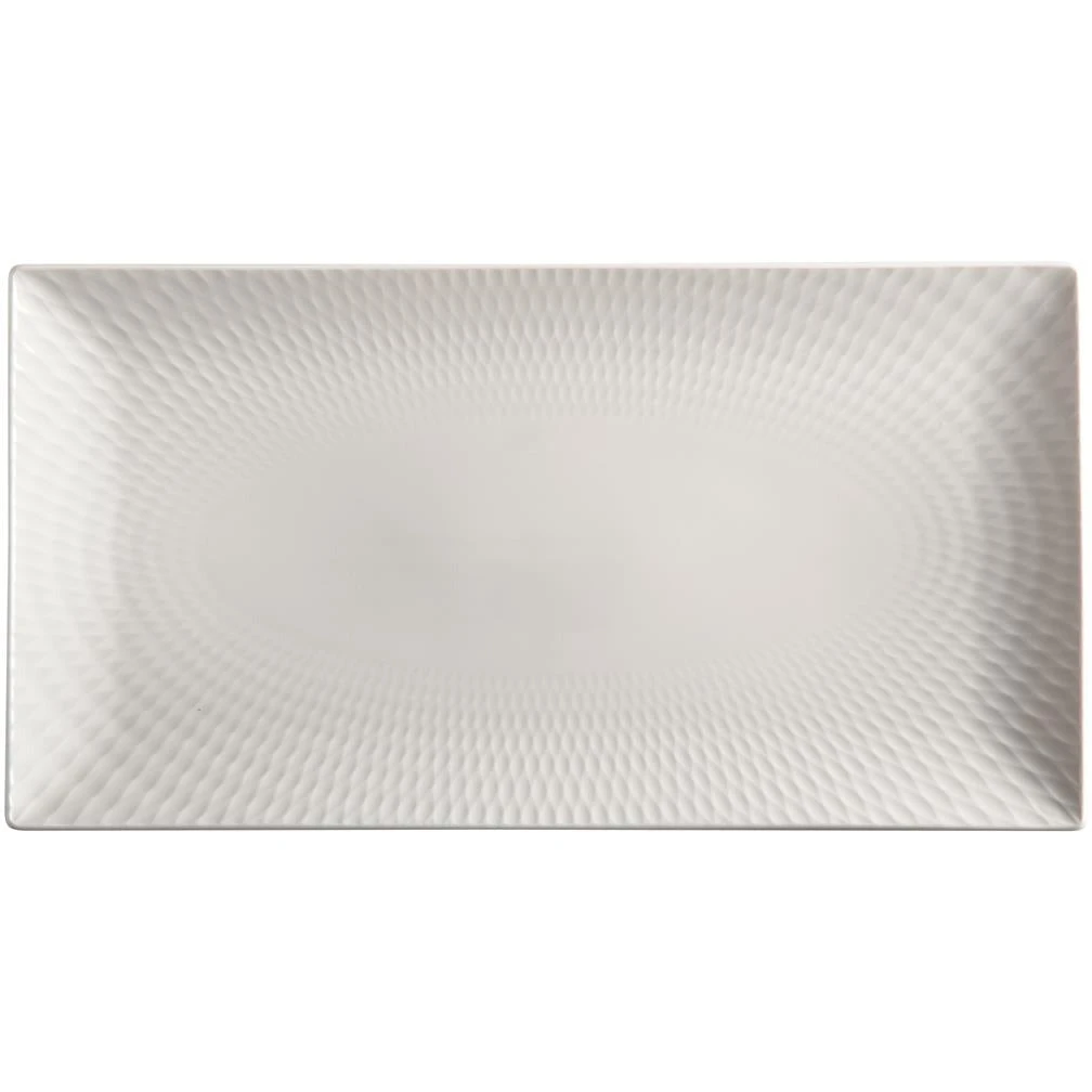 Maxwell And Williams White Basics Diamonds Rectangular Platter 35cm X 19cm