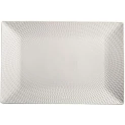 Maxwell And Williams White Basics Diamonds Rectangular Platter 36cm X 25cm