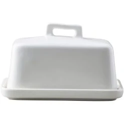 Maxwell And Williams Epicurious Butter Dish White Gift Boxed