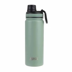 Oasis Insulated Challenger Bottle With Screw Cap 550ml Sage Green