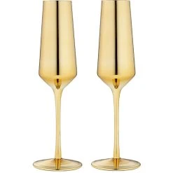 TEMPA Aurora Gold Set Of 2 Champagne Glass