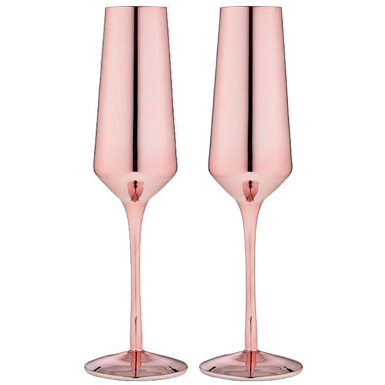 TEMPA Aurora Rose Set Of 2 Champagne Glass