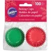 Wilton Red And Green Mixed Mini Cups - 100 Piece Set