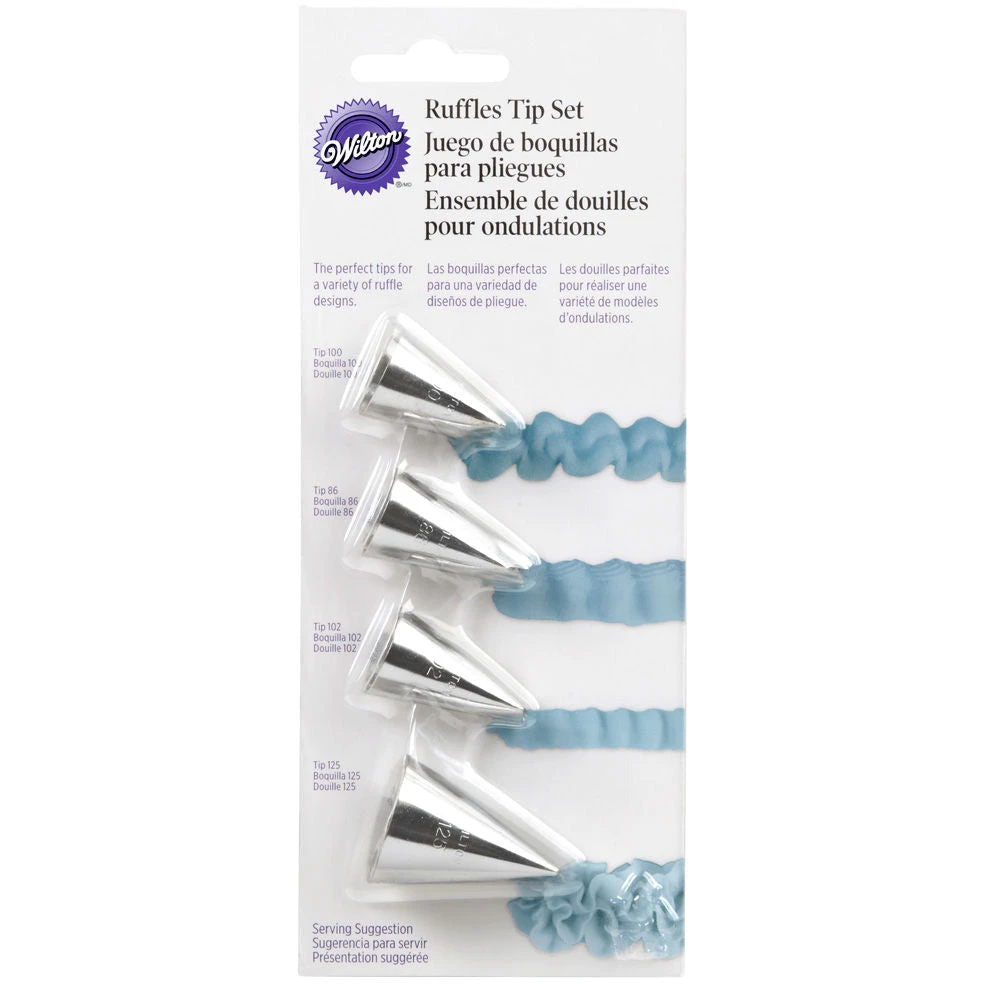 Wilton 4 Piece Ruffles Tip Set
