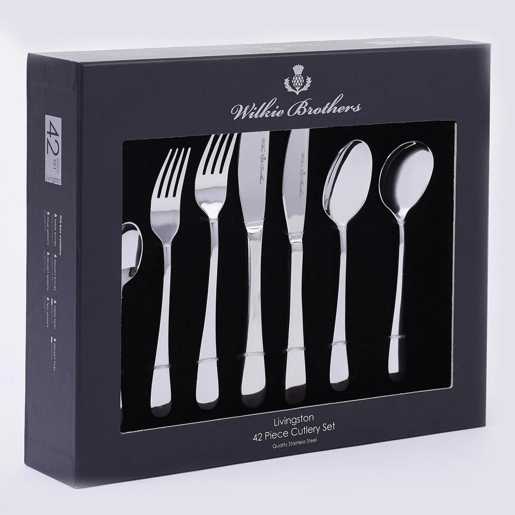 Wilkie Brothers Livingston 42 Piece Cutlery Set