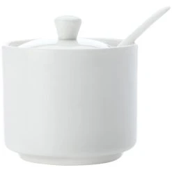 Maxwell And Williams White Basics Straight Sugar With Spoon