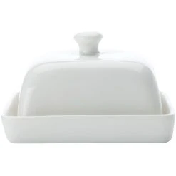 Maxwell And Williams White Basics Rectangular Butter Dish 15cm