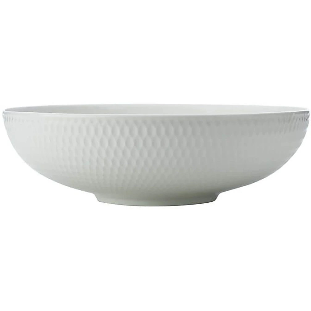 Maxwell And Williams White Basics Diamonds Round Serving Bowl 25cm