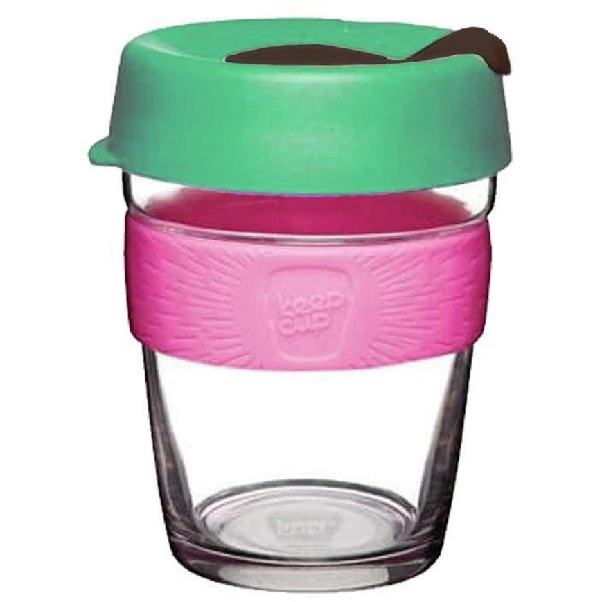 KeepCup Brew Reusable Glass Coffee Cup Medium 12oz - Llama